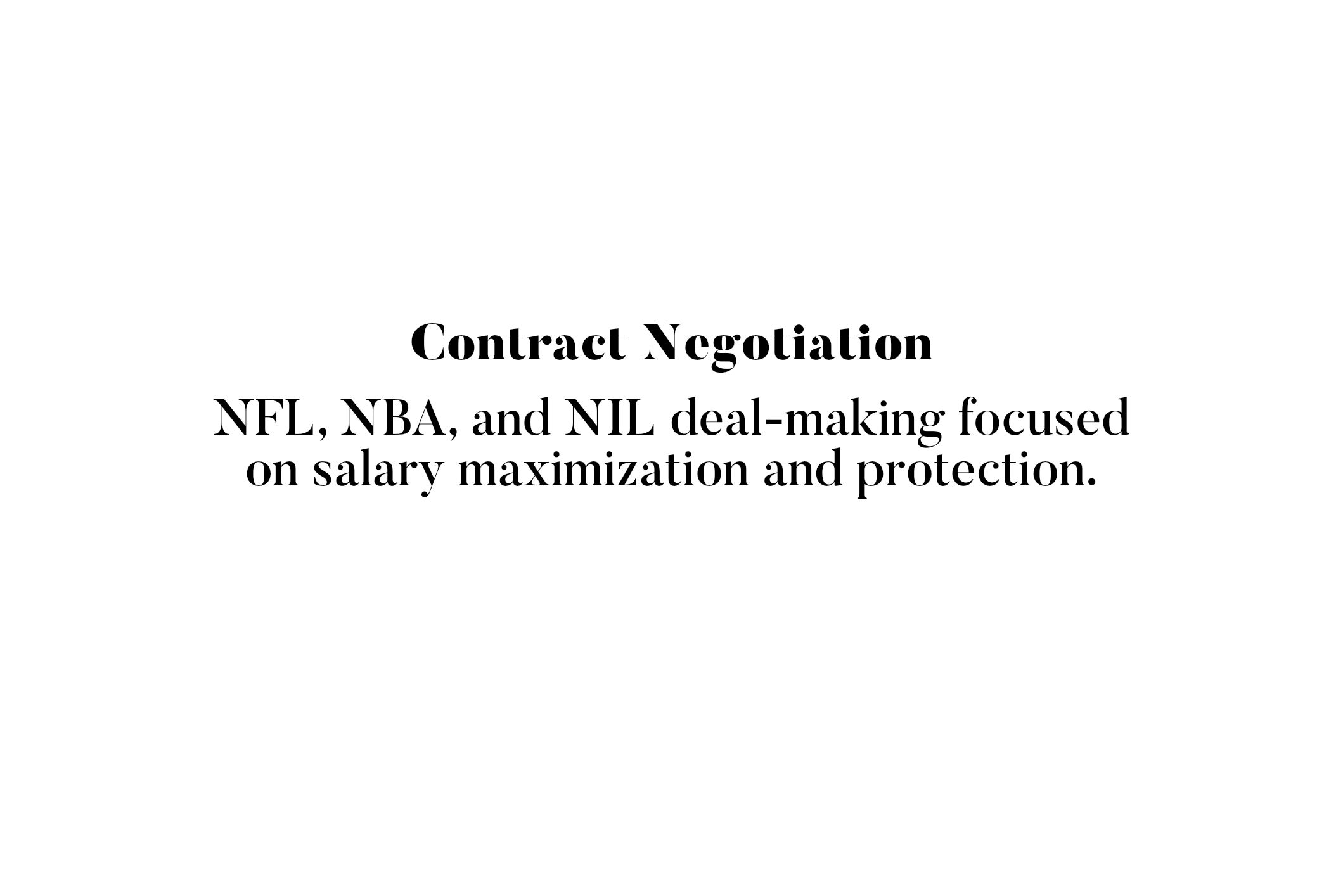 Contract Negotiation
